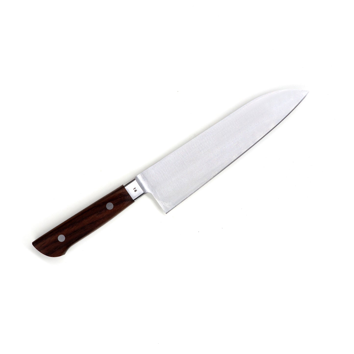義久　鎌型（三徳包丁） 180mm　国産炭素鋼・ハガネ　ローズ柄