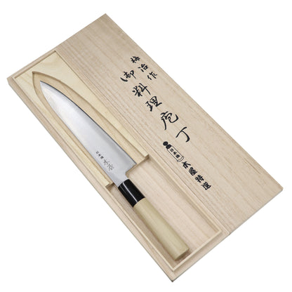 【限定生産・在庫限り販売終了品】梅治作　和牛刀　200mm　炭素鋼・ハガネ