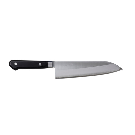 【特別価格】木屋　粉末ハイス鎌型包丁（三徳包丁）　割込　鍔付