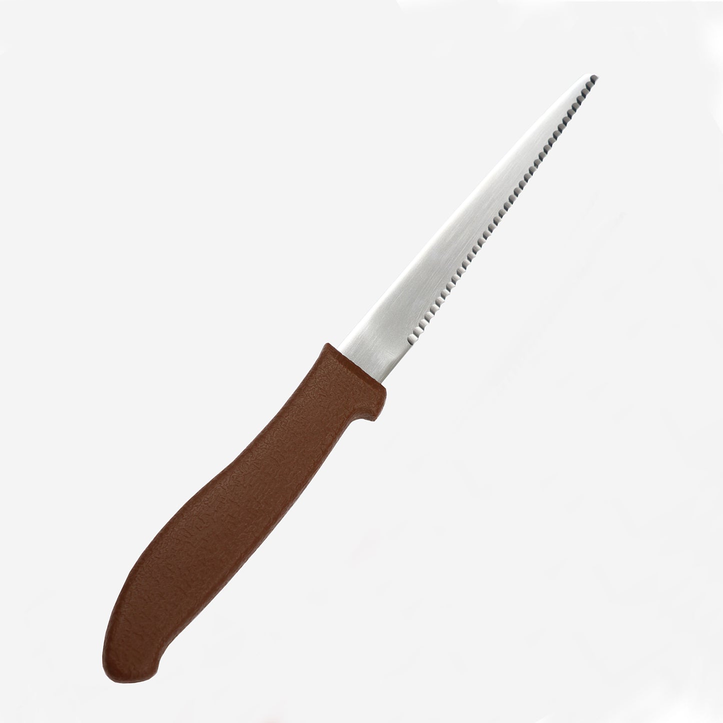 ラグビー　波刃ナイフ　茶