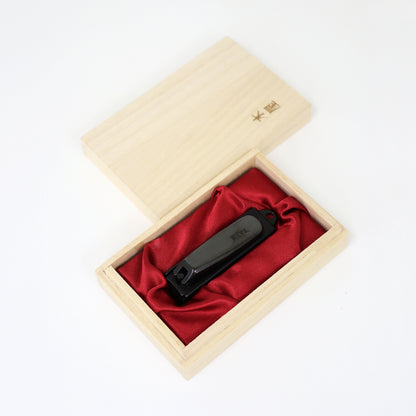 KIYA　爪切　黒　小　桐箱入り