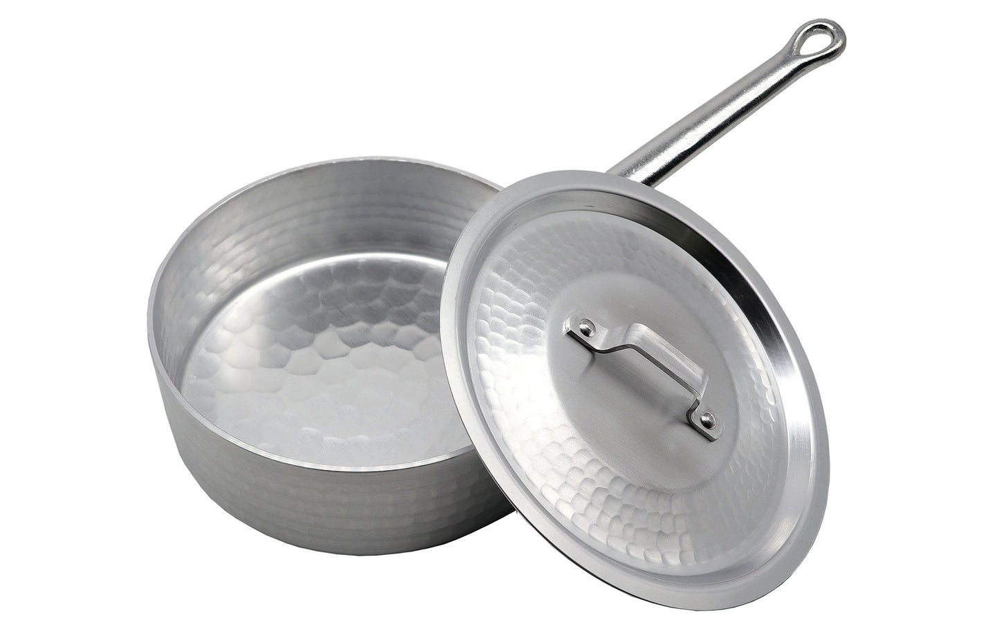 味022　ソースパン　210mm　アルミ打出し